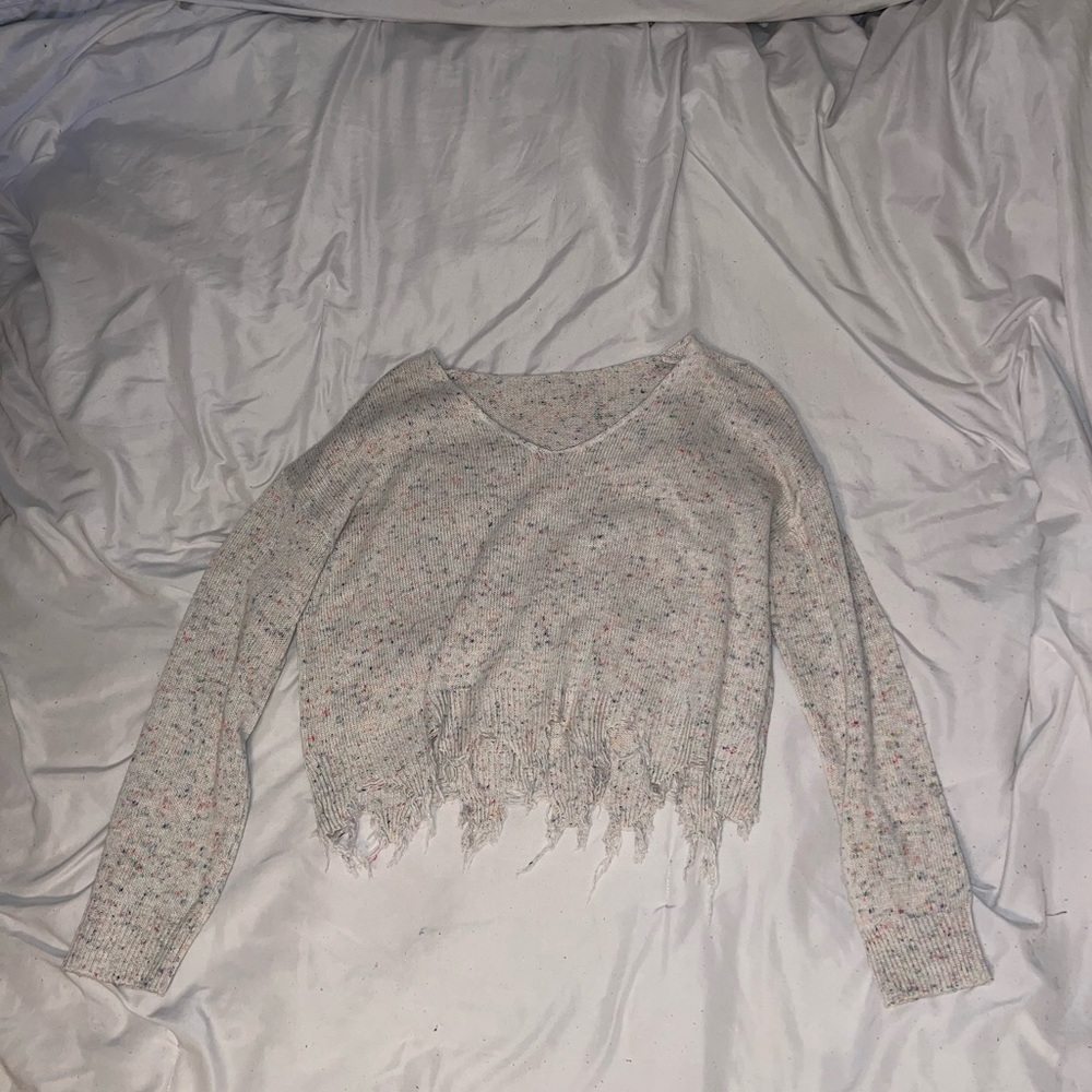 Confetti Crop Sweater